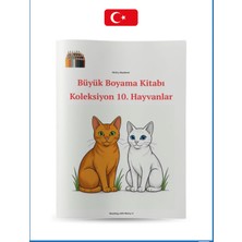 Reading with Nicky Büyük Boy Boyama Koleksiyon-10 Hayvanlar