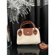 Kadın Taba Detaylı El ve Omuz  Çantası