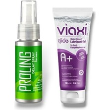 Natural Creams Proling Spray For Men Etkili Uzun Deneyim Spreyi + Viaxi Glide A+ Su Bazlı Kayganlaştırıcı Jel 100ML