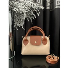 Kadın Taba Detaylı El ve Omuz  Çantası