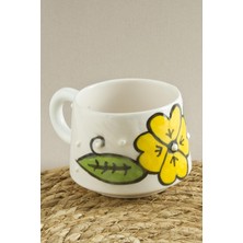 SiHako Çiçek Desenli Seramik Kupa