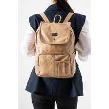 Baginn Y.suni Deri Kadın Sırt Çantası Vegan Deri Bayan Sırt Çantası 30*20 cm Yumuşak Doku Çok Cepli