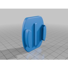 Akaslan Plastik Üçgen Kask Için Gopro Base Montaj