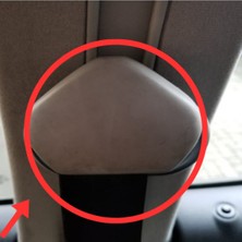 Akaslan Plastik Vw MK4GOLF Emniyet Kemeri Bağlantı Kapağı Abs Baskı 4 Adet 00037