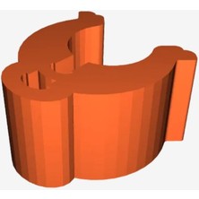 Akaslan Plastik Tel Tutucu Klips Abs Baskı 5 Adet 00156