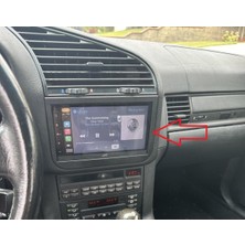 Akaslan Plastik Bmw E36 Double Ekran Çerçevesi 7 Inch Uyumlu Sıcakta Erimez Abs Baskı 01611