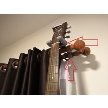 Akaslan Plastik Perde Rayı Için Gitar Tutma Braketi Abs Baskı 01135