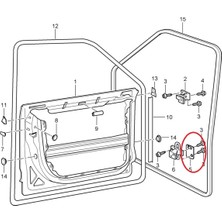 Akaslan Plastik Audi Ön Kapı Alt Menteşe Rondelası Abs Baskı 01362