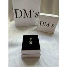 DMs Silver 2 Mini Iç Içe Kalpler Gümüş Charm'ı