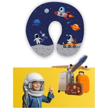 Özbience Çocuklar Için Ergonomik Astronot Seyahat Boyun Yastığı