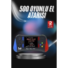 Shopwave 3.5 Inç 500'Ü 1 Arada Klasik Oyun Konsolu Nostalji Oyunlu Atari