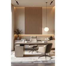 Lexi Iskandinav Duvar Çıtası 6 cm x 100 cm (5 Adet) Çocuk Odası Dekorasyonu Duvar Çıtası Ceviz Renk