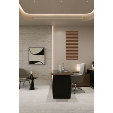 Lexi Iskandinav Duvar Çıtası 4 cm x 50 cm (5 Adet) Çocuk Odası Dekorasyonu Duvar Çıtası Ceviz Renk