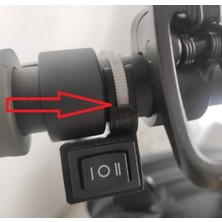 Akaslan Plastik M365 Scooter Anahtar Montaj Braketi Abs Baskı 01086