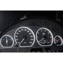 Akaslan Plastik Bmw E46 Uyumlu Gösterge Halkaları 4 Adet Abs Baskı 1416