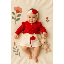 Ozz Baby Kız Bebek  9-12-18 Ay Güllü Bolerolu  Şık Elbise