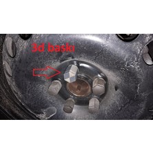 Akaslan Plastik Opel Astra Bijon Somunu Kapakları 19 mm 5 Adet Abs Baskı 00698