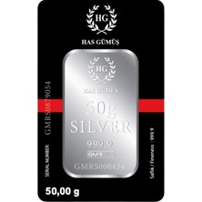 Has Gümüş 50 Gram Gümüş Külçe
