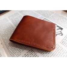 Mahfuz Gerçek Deri Tamamen El Emeği Cüzdan 22CM*8CM * 1 Kağıt Para Alanı 4 Kart Bölmesi  NLU150