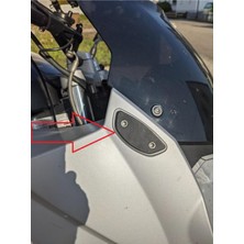 Akaslan Plastik Bmw F800 S Ayna Kapağı Tıpaları Sağ ve Sol Abs Baskı 01457 Uyumlu