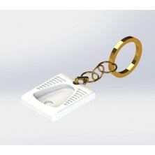 Akaslan Plastik Tuvalet Anahtarlık