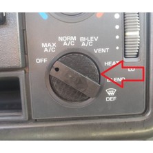 Akaslan Plastik Chevrolet S10 Uyumlu Pickup 1994-1997 Klima Düğmesi Abs Baskı 00960