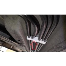 Akaslan Plastik Nissan 350Z Uyumlu Yakıt Hattı Klipsi Abs Baskı 4 Adet 00855