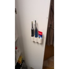 Akaslan Plastik Elektrikli Diş Fırçası Tutucu Kapı Dolabı