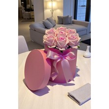 Özbience Sevgiliye Özel Pembe Gül Kutu, Doğum Günü Hediye