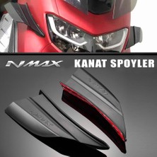 Nmax 125/155 2021-2024 Kanat Spoiler Aksesuar Kanat Seti Siyah Renk