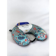 Özbience Turkuaz Renkli Rahat Seyahat Boyun Yastığı, Destek ve Konfor Sunar