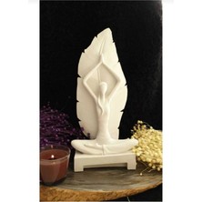 Derdenix Yoga Yapan Kız Dekoratif Biblo Ham Obje