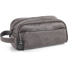 Özbience Gri Erkek El Çantası - Seyahat ve Günlük Kullanım Için Düzenleyici