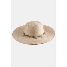 SiHako Üçgen Deniz Kabuğu Hasır Şapka