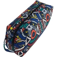 Özbience Çok Amaçlı Fermuarlı Kumaş El Çantası, Makyaj ve Seyahat Organizer