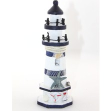 Özbience El Yapımı Ahşap Deniz Feneri Modeli, Dekoratif ve Şık Tasarım