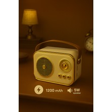 Technozi SP-412 Retro Taşınabilir Şarjlı Bluetooth Hoparlör