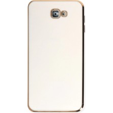 Eco Port Samsung Galaxy J7 Prime Kılıf Volet Silikon - Beyaz