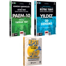 Yargı Yayınevi 2026 Paem Komiser Yardımcılığı ve Rütbe Terfi Sınavlarına Hazırlık Yıldız Yaprak Test-20 Deneme