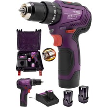 Çift Akülü Profesyonel V58 Darbeli Matkap ve Vidalama Seti