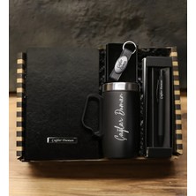 Özbience Kişiye Özel Hediye Seti: Defter, Kalem, Bardak, Termos ve Anahtarlık