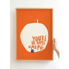 Art House Collective You're The Apple Of My Pie Illüstrasyonu - Meyve Poster - Çerçevesiz Poster