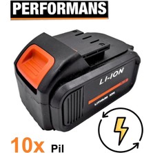 10'lu Li-Ion Batarya Paketi, 21V Yedek Pil Hücresi, Şarjlı Akü Seti