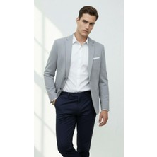 Plus Scorpion Erkek Esnek Kumaş Slim Fit Blazer Ceket – Günlük & Ofis Şıklığı