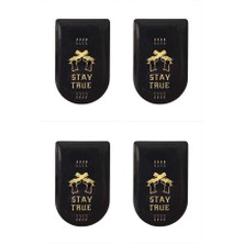 Aresoutdoors Şarjöraltı Sticker Bayrak Etiketi 4 Adet Stay True Desenli