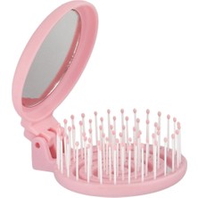 Proco Beauty Makaron Saç Fırçası-Üç Boyutlu 3D Esnek Aynalı Çanta Boy Saç Fırçası-Compact Detangler