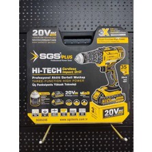 Akülü Darbeli Matkap Seti, Çift Akülü, 20V, 2 Yıl, 1.5-1.9 Ah, 2 Takım