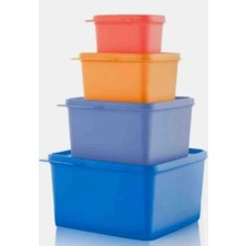 Tupperware Kare Saklama Kabı 4lü
