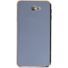 Eco Port Samsung Galaxy J7 Prime Kılıf Volet Silikon - Mavi