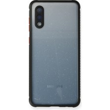Eco Port Samsung Galaxy A02 Kılıf Miami Şeffaf Silikon - Siyah